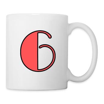 6. 6 YEARS. 6th ANNIVERSARY. BIRTHDAY 6 YEARS - Mug - white - Right