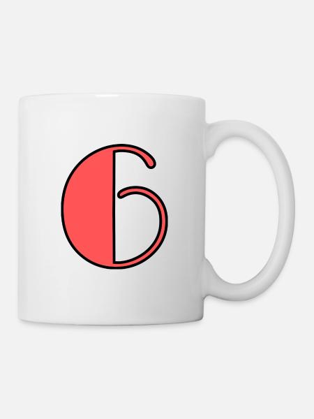 6. 6 JAHRE. 6-jähriges Jubiläum. GEBURTSTAG 6 JAHRE - Tasse - Weiß