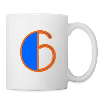 6. 6 YEARS. 6th ANNIVERSARY. BIRTHDAY 6 YEARS. SIX - Mug - white - Right