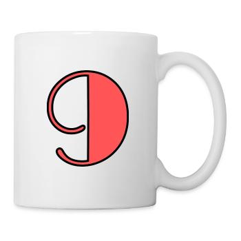 9 ANS. 9e ANNIVERSAIRE. ANNIVERSAIRE 9 ANS. 9 - Mug blanc - blanc - Droite