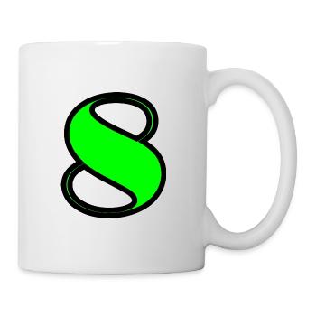 8 JAHRE. 8. JUBILÄUM. GEBURTSTAG 8 JAHRE. 8 - Tasse - Weiß - Rechts