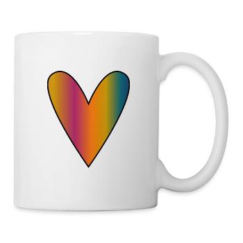 MAMA. MAMA. MAMA. MAMMA. MUTTERTAG. ALLES GUTE ZUM GEBURTSTAG! - Tasse - Weiß - Rechts