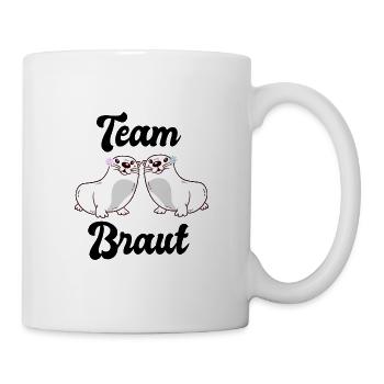 Team Braut Otter JGA - Tasse - Weiß - Rechts