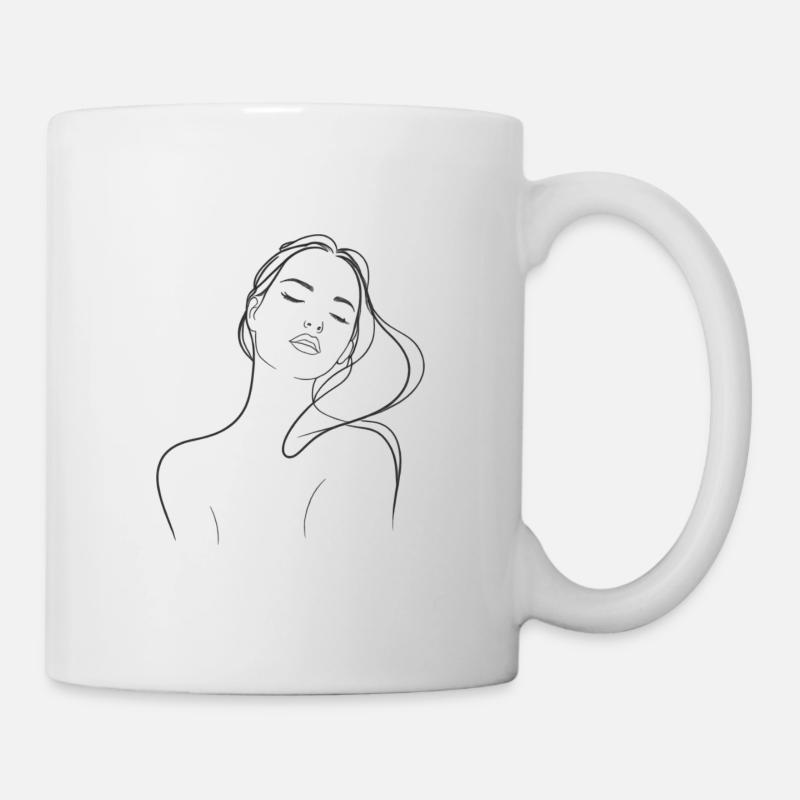 TimelessBeautySketch - Tasse - Weiß