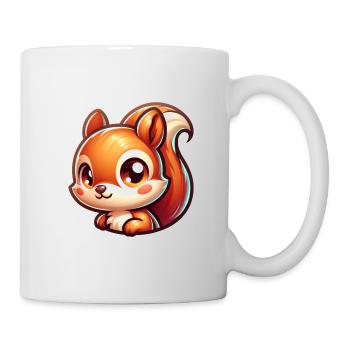 Écureuil de sport à tête mignonne pour les amoureux des animaux - Mug blanc - blanc - Droite