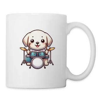 Labrador Drummer Drums - Mug - white - Right