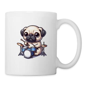 Conception cool de batteur Carlin - Mug blanc - blanc - Droite