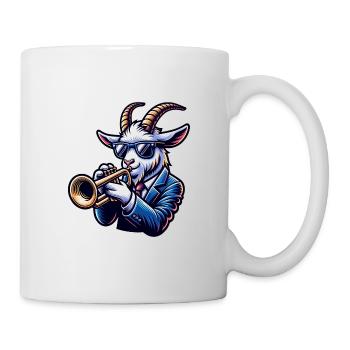 Cool Goats Trumpeter Band Musician - Mug - white - Right