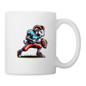 American Football Team Quarterback Design - Mug - white - Right