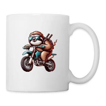 Conception de motocross Enduro paresseux cool - Mug blanc - blanc - Droite