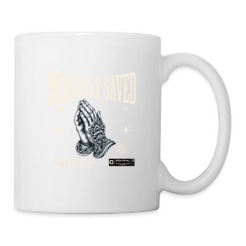 La foi céleste sauvée priant Jésus-Christ - Mug blanc - blanc - Droite