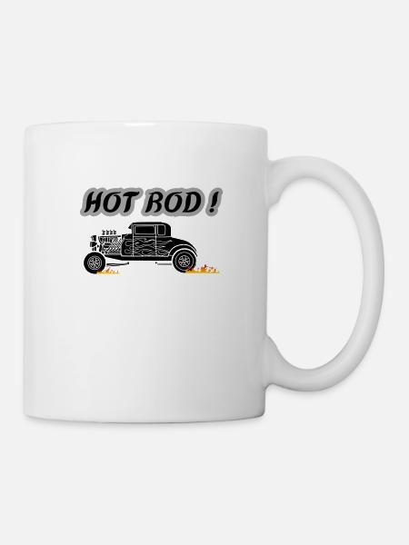 HOT ROD - Tasse - Weiß