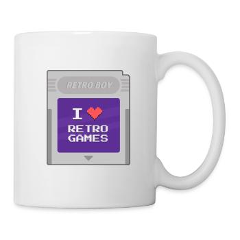 Retro Boy - Ich liebe Retrogames - Tasse - Weiß - Rechts