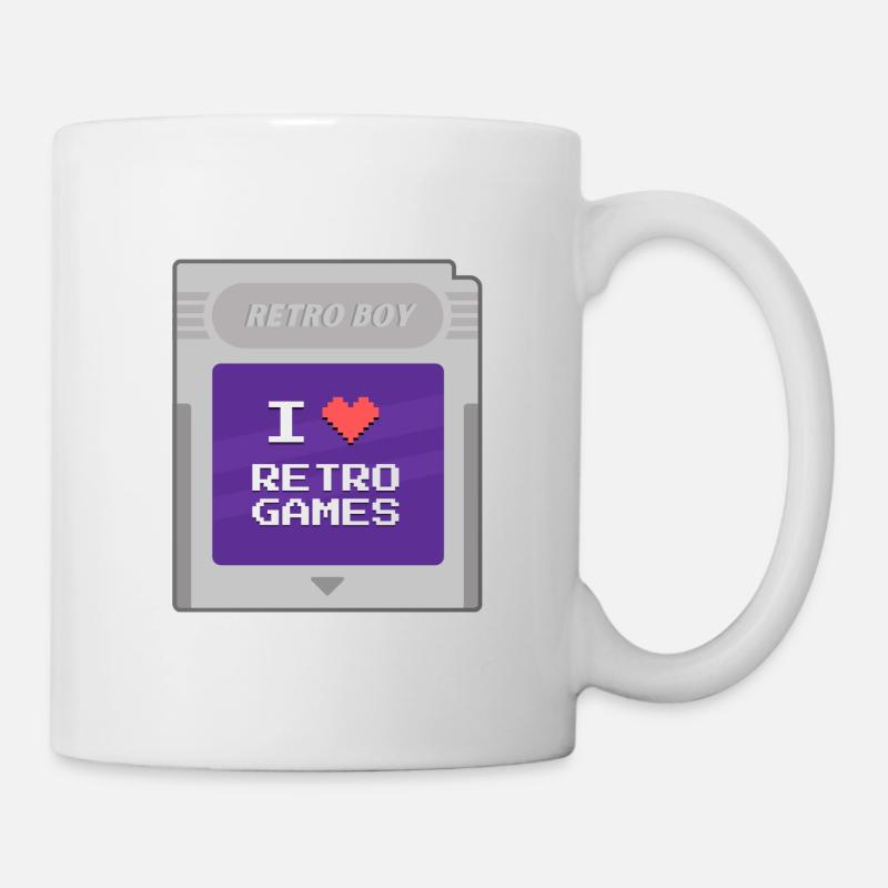 Retro Boy - I love retrogames - Mug - white