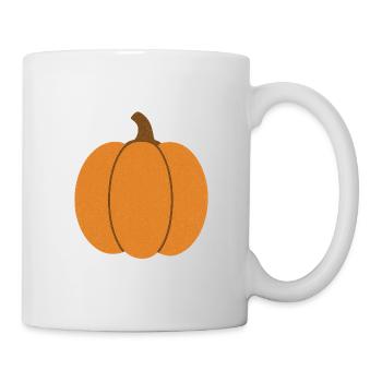 Kürbis Illustration für Herbstmode - Tasse - Weiß - Rechts