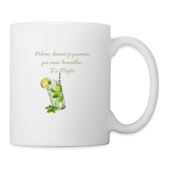 Demain Bureau Mojito - Mug blanc - blanc - Droite