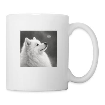 Motif samoyède pour amateurs de chiens Zwerkspitz - Mug blanc - blanc - Droite