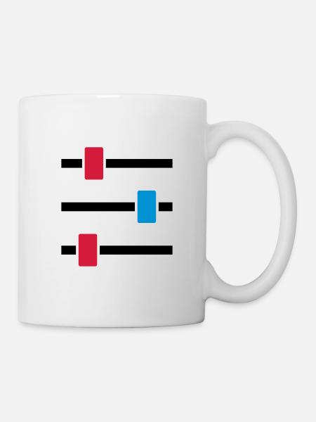 Console de mixage - Mug blanc - blanc