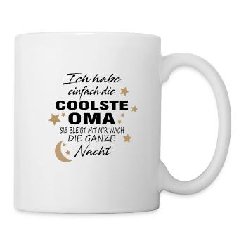 Ich habe einfach die coolste Oma - Tasse - Weiß - Rechts