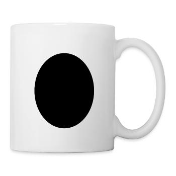 Hintergrund Ei Schwarz - Tasse - Weiß - Rechts