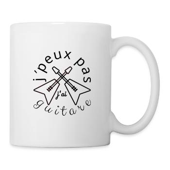j’peux pas j’ai guitare - Mug blanc - blanc - Droite