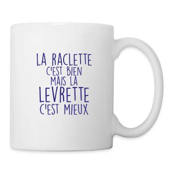 la raclette c'est bien mais la levrette cest mieux - Mug blanc - blanc - Droite