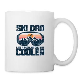 Skieur - Mug blanc - blanc - Droite