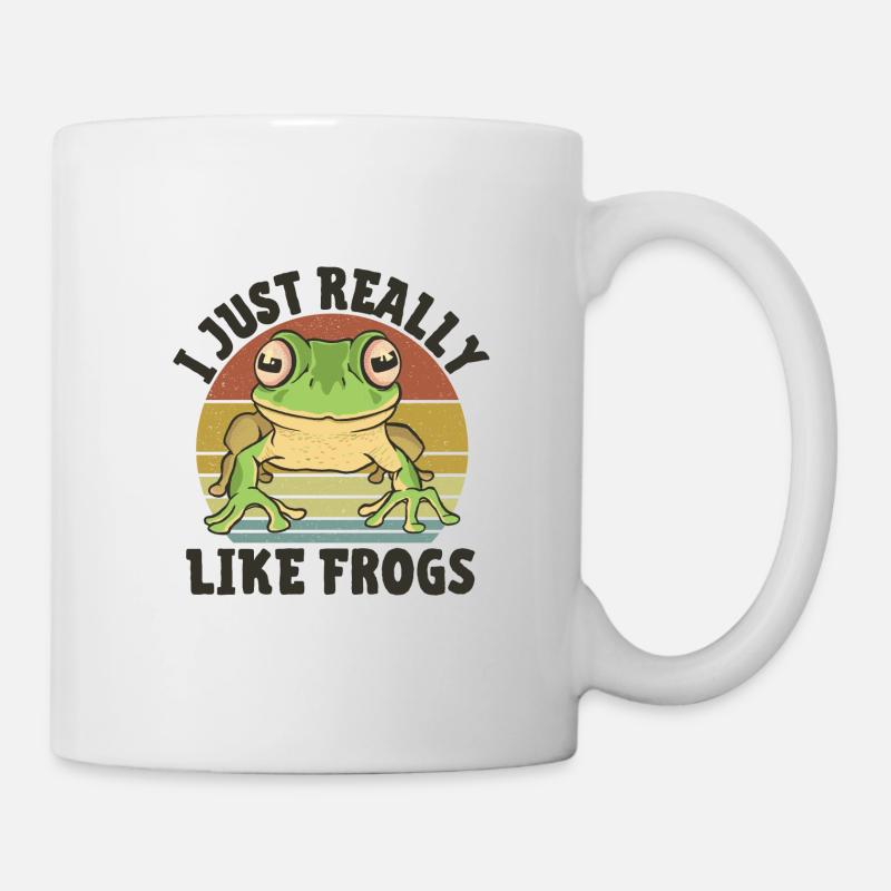 Frosch - Tasse - Weiß