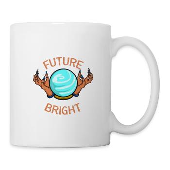L’avenir s’annonce prometteur Convaincu ou optimiste - Mug blanc - blanc - Droite