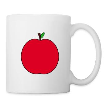 Pomme - Mug blanc - blanc - Droite