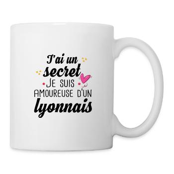 Lyonnais Lyon Femme Amoureuse Cadeau Amour Humour - Mug blanc - blanc - Droite