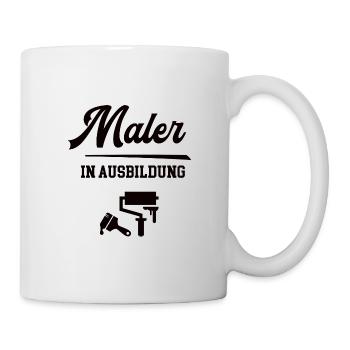 Maler in Ausbildung Malerausbildung Azubi Geselle - Tasse - Weiß - Rechts