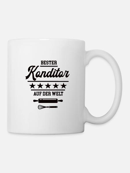 Bester Konditor Weltbester Bäcker Konditorei - Tasse - Weiß