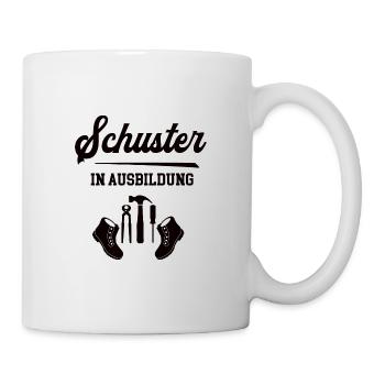 Schuster in Ausbildung Schusterausbildung Lehre - Tasse - Weiß - Rechts