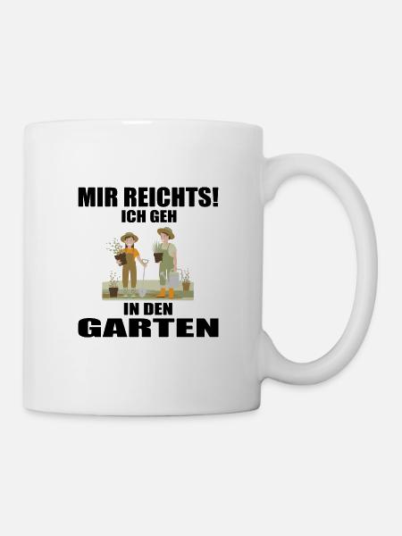 Garten - Tasse - Weiß