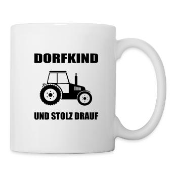 Dorfkind - Tasse - Weiß - Rechts
