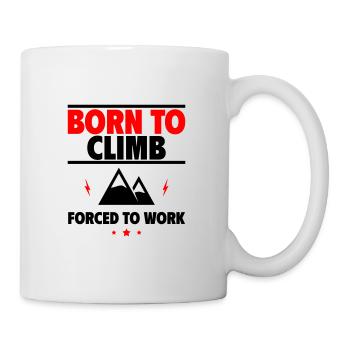 Né pour grimper - Mug blanc - blanc - Droite