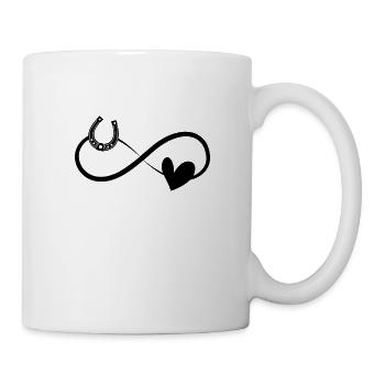 Pferde Sport Dressur Springreiten - Tasse - Weiß - Rechts