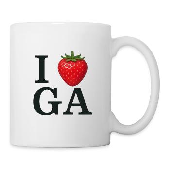 Strawberry Heart I Love IGA - Mug - white - Right
