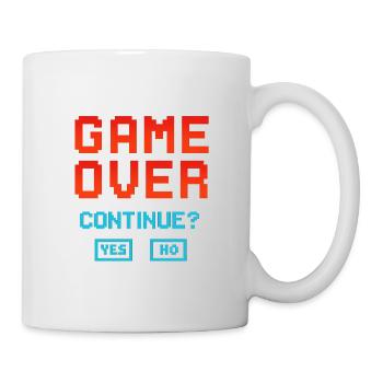 Game Over, continuer ? - Mug blanc - blanc - Droite