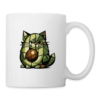 AvoCat Cubism Version - Mug - white - Right