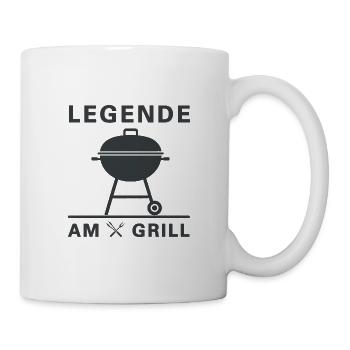 legende_am_grill - Tasse - Weiß - Rechts