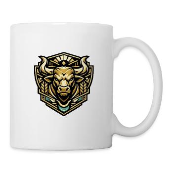 Gold Bull Emblem - Mug - white - Right