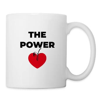 Die Kraft der Liebe - Tasse - Weiß - Rechts
