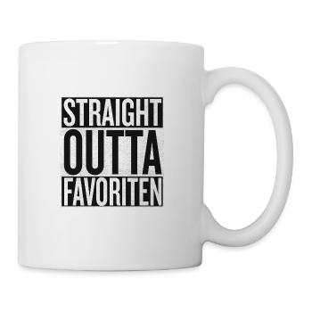 Straight Outta Favoriten - Tasse - Weiß - Rechts