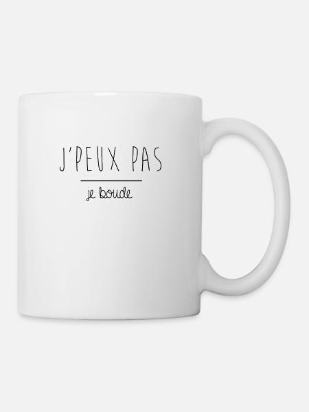 JPEUX PAS JE BOUDE - Mug blanc - blanc