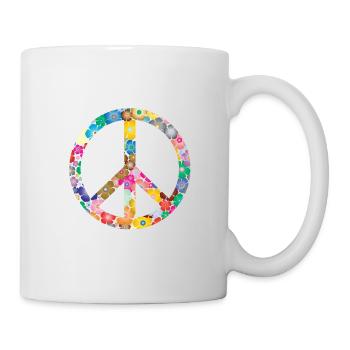 Peace Flower Cadeau d’idée - Mug blanc - blanc - Droite
