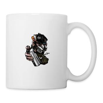 mono spray graffiti - Mug - white - Right