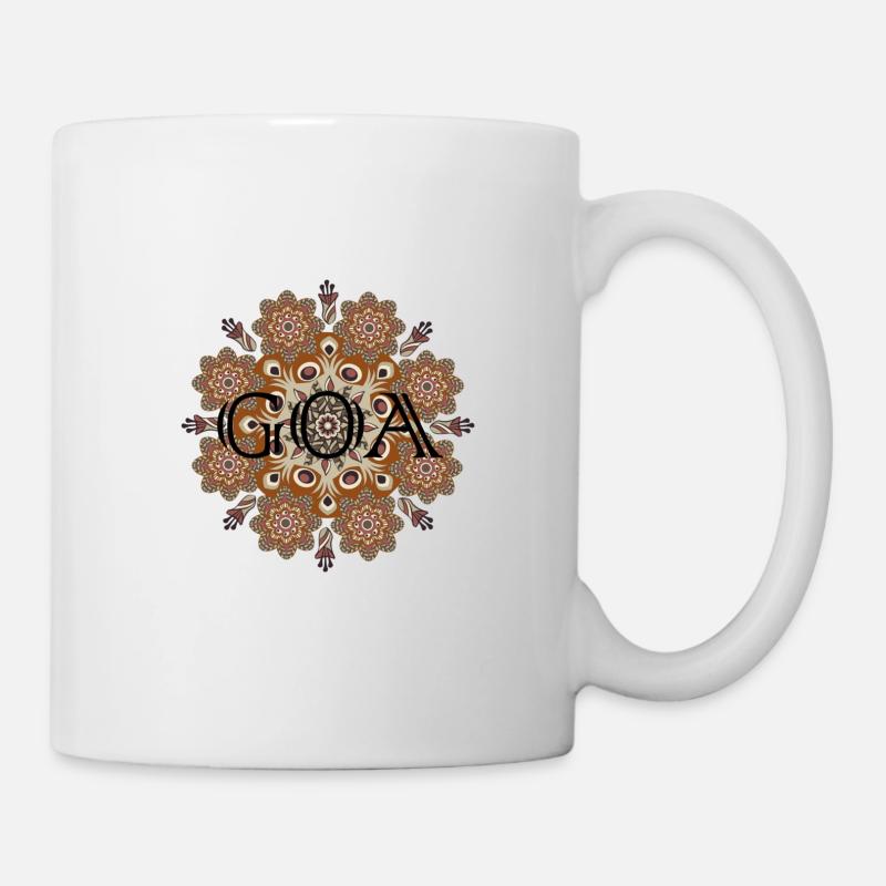 GOA mandala party basse - Mug blanc - blanc