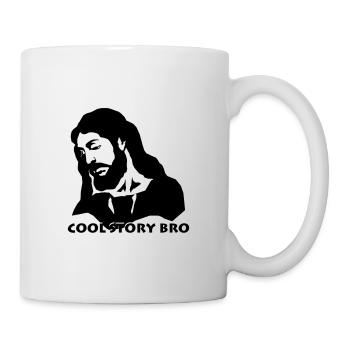Lustiger Cool story bro Bibel Spruch - Tasse - Weiß - Rechts